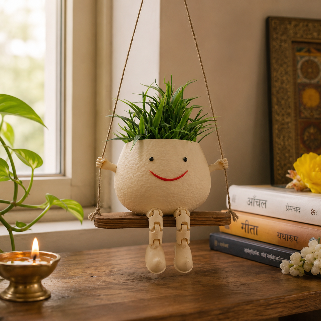 Minibu™ Swinging 'I'm fine' Pot