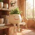 Minubu Cute Face Hanging Planters