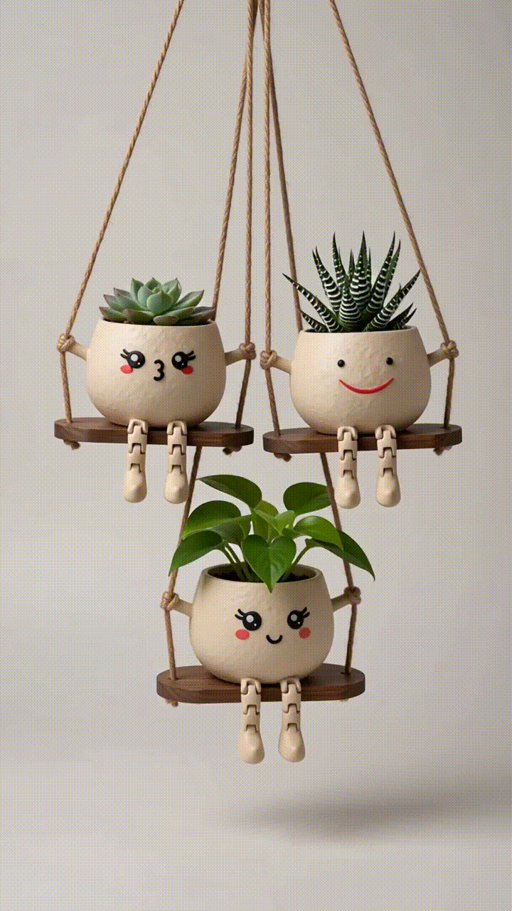 Minibu™ Swinging Trio- Happiness Set of 3